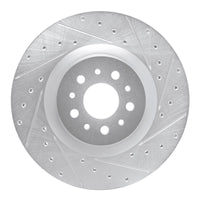 R1 Concepts R1 15-22 Ram Promaster City Front Right Drilled & Slotted Silver Brake Rotor