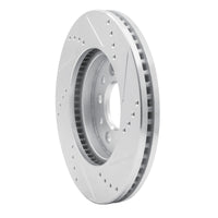 R1 Concepts R1 04-07 Ford Freestar Front Left Drilled & Slotted Silver Brake Rotor