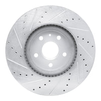 R1 Concepts R1 13-19 Buick Regal Front Right Drilled & Slotted Silver Brake Rotor