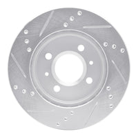 R1 Concepts R1 91-02 Saturn SC Front Right Drilled & Slotted Silver Brake Rotor