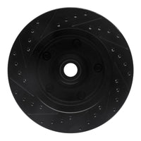 R1 Concepts R1 73-93 Ford E-100 Econoline Front Right Drilled & Slotted Black Brake Rotor