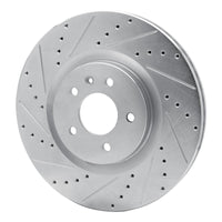 R1 Concepts R1 16-20 Buick Regal Sportback Front Left Drilled & Slotted Silver Brake Rotor