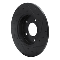 R1 Concepts R1 92-05 Buick LeSabre Rear Left Drilled & Slotted Black Brake Rotor