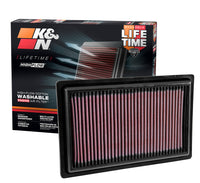 K&N Engineering K&N Replacement Panel Air Filter 2015 Mercedes Benz C250 2.0L L4
