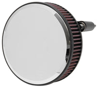 K&N Engineering K&N Street Round Metal Intake System - Harley-Davidson - Red Filter 6-8 Size 2.4in In Dia 2.5in H