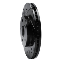 R1 Concepts R1 02-15 Lexus ES300 Front Left Drilled & Slotted Black Brake Rotor