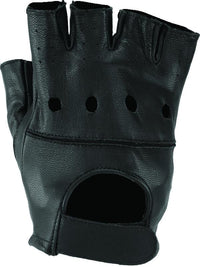 Kuryakyn Leather By River Road Hollister Shorty Gloves Black - Small