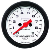 Autometer Phantom FSE 52mm 0-900 Deg C Electronic Gauge Kit