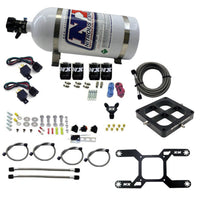 Nitrous Express 4150 Dual Stage Billet Crossbar Nitrous Kit (50-300 & 100-500HP) w/5lb Bottle