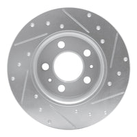 R1 Concepts R1 67-72 Volvo 164 Front Left Drilled & Slotted Silver Brake Rotor