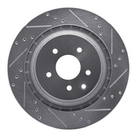 R1 Concepts R1 09-20 Nissan 370Z Rear Right Drilled & Slotted Silver Brake Rotor