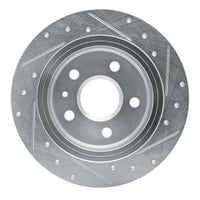 R1 Concepts R1 11-16 Buick LaCrosse Rear Left Drilled & Slotted Silver Brake Rotor