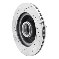 R1 Concepts R1 1987-1990 Dodge Dakota RWD Front Right Drilled & Slotted Silver Brake Rotor