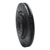 R1 Concepts R1 04-09 Cadillac SRX Front Right Drilled & Slotted Black Brake Rotor