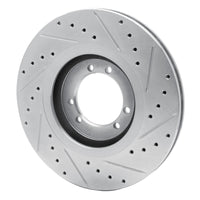 R1 Concepts R1 96-06 Hummer H1 Front Left Rear Left Drilled & Slotted Silver Brake Rotor