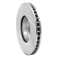 R1 Concepts R1 95-01 BMW 750IL Front Right Drilled & Slotted Silver Brake Rotor