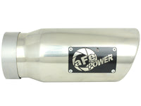 aFe MACH Force-Xp Universal Exhaust Tip 4 IN Inlet x 5 IN Outlet x 12 IN L- Polished Tip