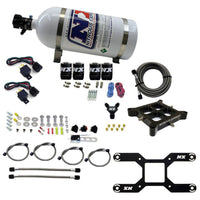 Nitrous Express Dry Quad Stage Billet Crossbar Plate System 100-2000hp (4150 Flange) w/10lb Bottle