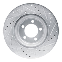 R1 Concepts R1 1965-1972 Dodge Dart Front Left Drilled & Slotted Silver Brake Rotor