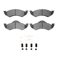 R1 Concepts R1 2000-2002 Dodge Dakota RWD Front R1 Super Duty Pads & Hardware Kit