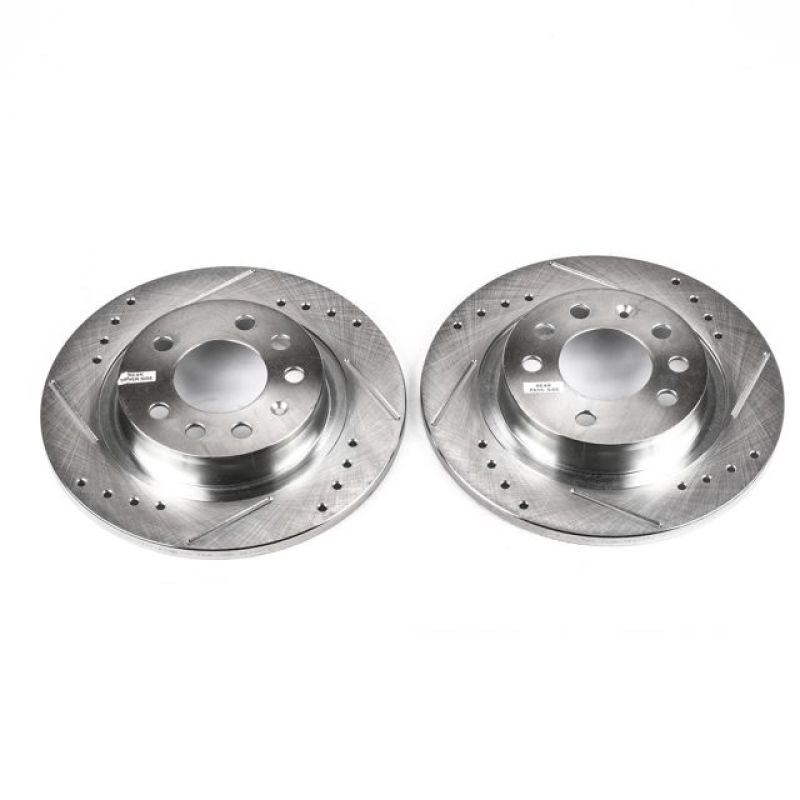 PowerStop Power Stop 06-09 Pontiac Solstice Rear Evolution Drilled & Slotted Rotors - Pair