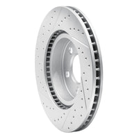 R1 Concepts R1 08-12 Jeep J8 Front Right Drilled & Slotted Geo-Carbon Rotor