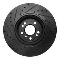 R1 Concepts R1 06-12 Mercedes-Benz ML500 (USA/Canada) Front Right Drilled & Slotted Black Brake Rotor
