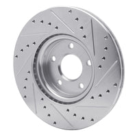 R1 Concepts R1 04-19 Ford Escape Front Left Drilled & Slotted Silver Brake Rotor