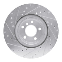 R1 Concepts R1 12-20 BMW 118i (Mexico) Rear Right Drilled & Slotted Silver Brake Rotor