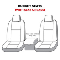 Covercraft 22-24 Dodge Ram 2500 Polycotton SeatSaver Custom Front Row Seat Covers - Tan