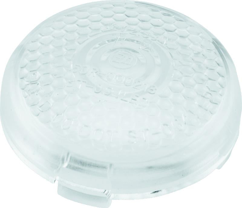 Bikers Choice Replacement Honeycomb Clear Lens For LED Bullet Turn Signal