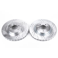 PowerStop Power Stop 2017 Land Rover Discovery Front Evolution Drilled & Slotted Rotors - Pair