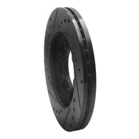 R1 Concepts R1 92-02 Acura SLX Front Right Drilled & Slotted Black Brake Rotor