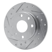 R1 Concepts R1 85-89 Chevrolet SPECTRUM Front Left Drilled & Slotted Silver Brake Rotor