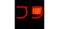 Raxiom 07-13 Toyota Tundra Axial Series Dual C-Shape LED Tail Lights- Black Housing- Smoked Lens