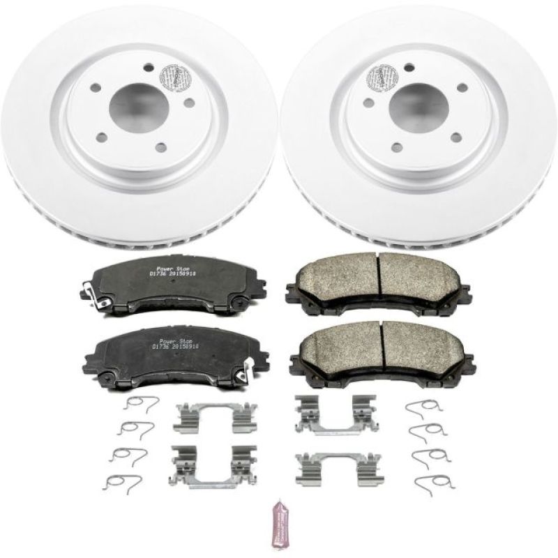 PowerStop Power Stop 14-19 Nissan Rogue Front Z17 Evolution Geomet Coated Brake Kit
