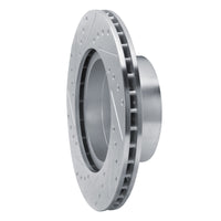 R1 Concepts R1 82-88 BMW 528E Front Right Drilled & Slotted Silver Brake Rotor