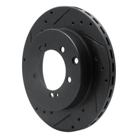 R1 Concepts R1 91-93 Dodge STEALTH Rear Left Drilled & Slotted Black Brake Rotor