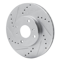 R1 Concepts R1 98-99 Acura CL Front Left Drilled & Slotted Silver Brake Rotor