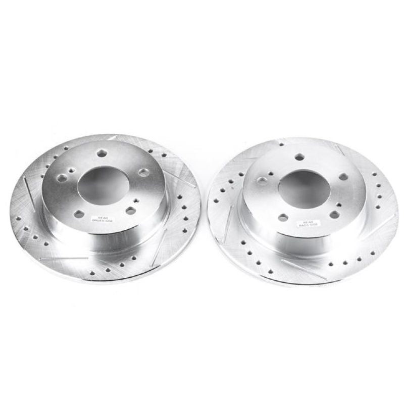 PowerStop Power Stop 94-98 Nissan 240SX Rear Evolution Drilled & Slotted Rotors - Pair