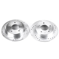 PowerStop Power Stop 94-98 Nissan 240SX Rear Evolution Drilled & Slotted Rotors - Pair