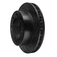 R1 Concepts R1 99-05 Ford F-250 4WD (Super Duty) Front Right Drilled & Slotted Black Brake Rotor