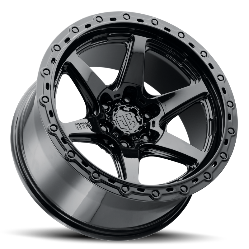 MTX Wheels MTX Spitfire 6 Gloss Black 17x9in / 6x139.7 BP / 19mm Offset / 106.1mm Bore