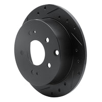 R1 Concepts R1 04-12 Mitsubishi Eclipse Rear Left Drilled & Slotted Black Brake Rotor