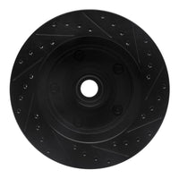 R1 Concepts R1 73-93 Ford E-150 Econoline Front Left Drilled & Slotted Black Brake Rotor