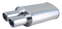 Vibrant StreetPower Oval Muffler 5in x 9in x 15in - 2.25in inlet/outlet (Offset-Offset Same Side)