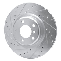 R1 Concepts R1 12-20 BMW 230I Rear Left Drilled & Slotted Silver Brake Rotor