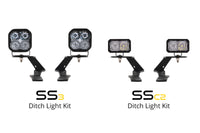 Diode Dynamics 19-21 Ford Ranger Stage Series 2in LED Ditch Light Kit - Sport Yellow Combo