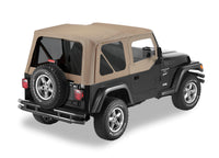 Bestop A-Top For OEM - 97-02 Jeep Wrangler TJ Replace (Dark Tan Tinted Windows Door Skins Included)