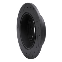 R1 Concepts R1 04-10 Chevrolet Epica (Mexico) Rear Right Drilled & Slotted Black Brake Rotor